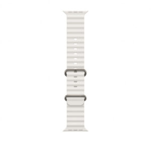 Apple MQE93ZM/A slimme draagbare accessoire Band Wit Fluorelastomeer