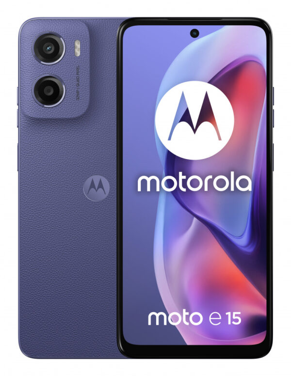 Motorola moto e15 16,9 cm (6.67") Dual SIM Android 14 Go edition 4G USB Type-C 2 GB 64 GB 5200 mAh Lavendel - Afbeelding 2
