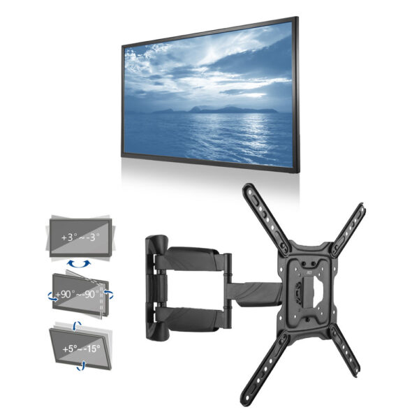 ACT Full motion TV en monitor wandsteun, 23" tot 55", VESA - Afbeelding 2