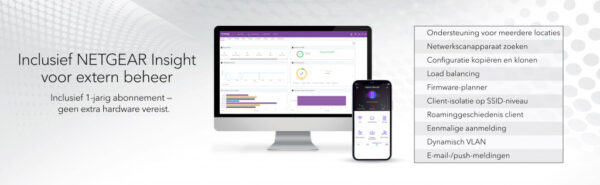 NETGEAR Insight Cloud Managed WiFi 6 AX1800 Dual Band Outdoor Access Point (WAX610Y) - Afbeelding 10
