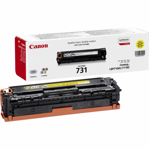 Canon 731 tonercartridge 1 stuk(s) Origineel Geel - Afbeelding 3
