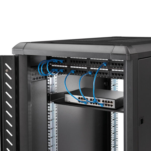 StarTech.com 1U Server Rack Schap - Universele Rack Mount Cantilever Shelf voor 19" Netwerk Kast & Apparatuur - Heavy Duty Staal - Afbeelding 2