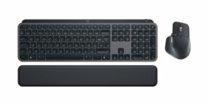 Logitech 920-011607 toetsenbord Inclusief muis Kantoor RF-draadloos + Bluetooth AZERTY Belgisch Grafiet