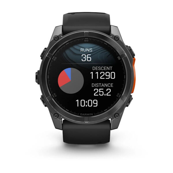 Garmin Fenix 8 3,56 cm (1.4") AMOLED 51 mm Digitaal 454 x 454 Pixels Touchscreen Grijs Wifi GPS - Afbeelding 7