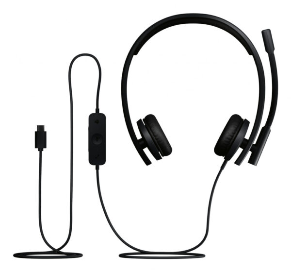 Logitech H570e Headset Bedraad Hoofdband Kantoor/callcenter USB Type-C Zwart - Afbeelding 5
