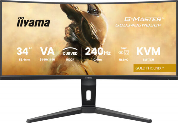 iiyama G-MASTER GCB3486WQSCP-B1 computer monitor 86,4 cm (34") 1440 x 3440 Pixels 4K Ultra HD Zwart - Afbeelding 3