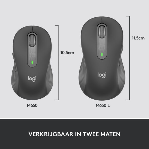 Logitech 910-006274 muis Kantoor Rechtshandig RF-draadloos + Bluetooth Optisch 4000 DPI - Afbeelding 9