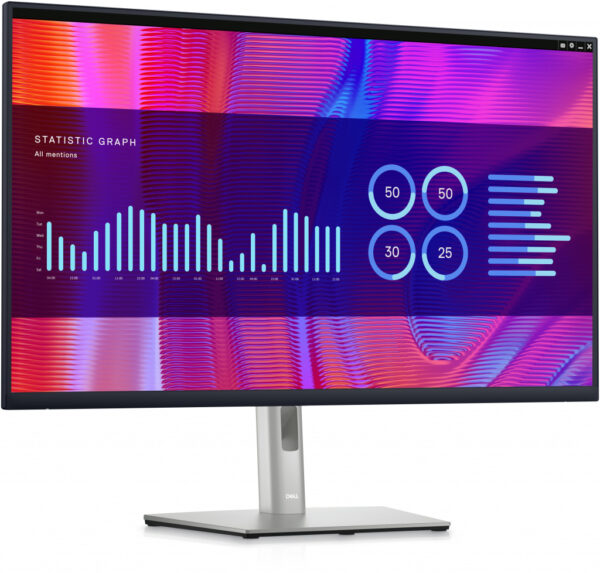 DELL P Series P3223DE LED display 80 cm (31.5") 2560 x 1440 Pixels Quad HD LCD Zwart - Afbeelding 2