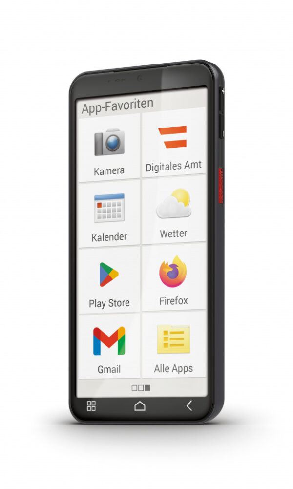 Emporia emporiaSMART.6lite 13,8 cm (5.45") Android 13 4G USB Type-C 6 GB 128 GB 3600 mAh Zwart, Zilver - Afbeelding 5
