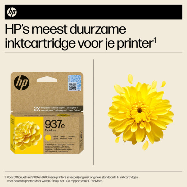 HP 937e EvoMore originele gele inktcartridge - Afbeelding 4