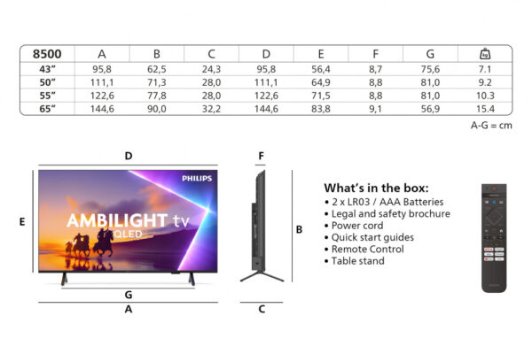 Philips 50PUS8500/12 tv 127 cm (50") 4K Ultra HD Smart TV Wifi Zwart - Afbeelding 8