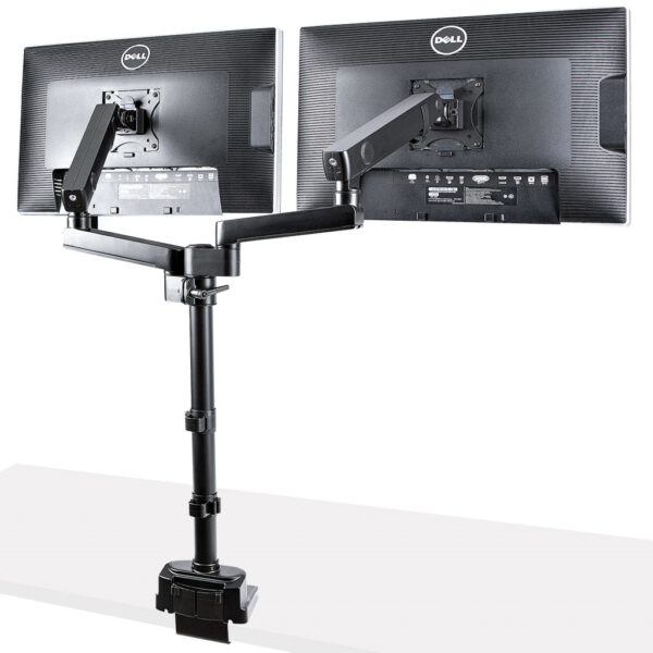 StarTech.com Dubbele Monitor Arm voor Bureaumontage, Full Motion Monitorbeugel voor 2x VESA-displays tot 32" (8kg), Verticale St - Afbeelding 9
