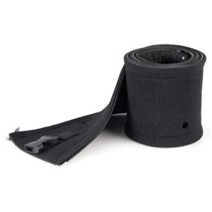 StarTech.com 1m Kabelmantel uit Neopreen Rubber met Rits en Gesp 3cm Diameter Computer/Stroom/Netwerk/AV Kabelmanager Flexibele