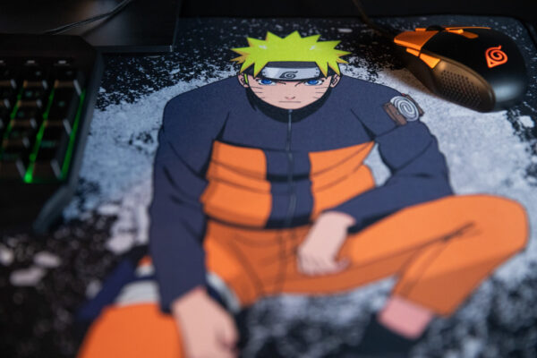Konix Naruto KX MOUSEPAD XXL BLACK Game-muismat Zwart, Oranje - Afbeelding 8