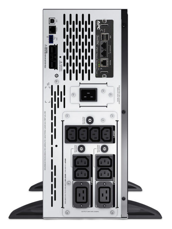 APC Smart-UPS X SMX3000HVNC - 3000VA, 8x C13, 2x C19 uitgang, USB, uitbreidbare runtime, short depth, NMC - Afbeelding 2