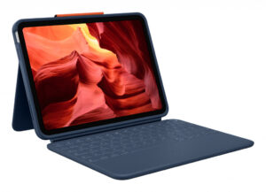 Logitech Rugged Combo 4 QWERTZ Duits Smart Connector Blauw