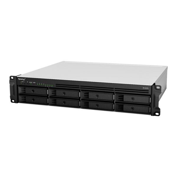 Synology RackStation RS1221RP+ data-opslag-server NAS Rack (2U) Ryzen Embedded V1500B 4 GB DDR4 0 TB DiskStation Manager Zwart - Afbeelding 2