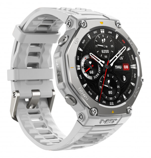 Amazfit T-Rex 3 3,81 cm (1.5") AMOLED Digitaal 480 x 480 Pixels Touchscreen Roestvrijstaal GPS - Afbeelding 2