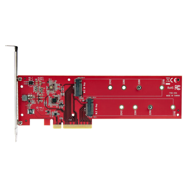 StarTech.com Dual M.2 PCI Express SSD Adapter Kaart, PCIe x8 / x16 naar Dual NVMe of AHCI M.2 SSDs, M2 PCIe Adapter, PCI Expres - Afbeelding 5