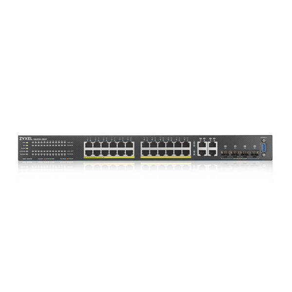 Zyxel GS2220-28HP-EU0101F netwerk-switch Managed L2 Gigabit Ethernet (10/100/1000) Power over Ethernet (PoE) Zwart - Afbeelding 2
