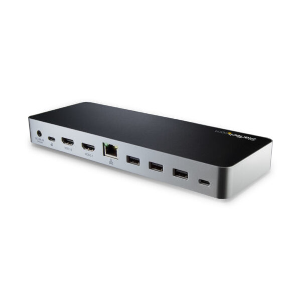 StarTech.com Dual-Monitor USB-C docking station, 60W Power Delivery voor Windows Laptops, USB Type-C naar HDMI / DVI Dock, USB - Afbeelding 3