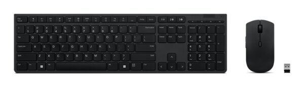 Lenovo 4X31K03968 toetsenbord Inclusief muis Kantoor RF-draadloos + Bluetooth Belgisch, Engels Grijs