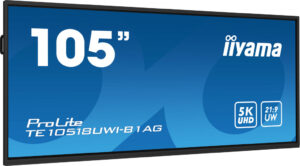 iiyama TE10518UWI-B1AG beeldkrant Digitaal A-kaart 2,67 m (105") LED Wifi 450 cd/m² 5K Ultra HD Zwart Touchscreen Type processor