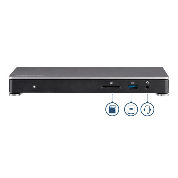 StarTech.com Thunderbolt 3 Dock - Dual Monitor 4K 60Hz TB3 Laptop Docking Station met DisplayPort - 85W Power Delivery Charging - Afbeelding 3
