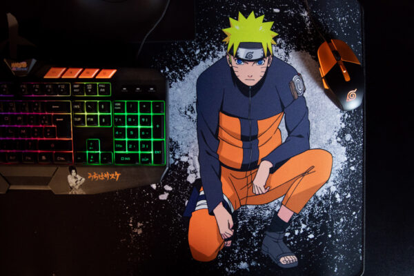 Konix Naruto KX MOUSEPAD XXL BLACK Game-muismat Zwart, Oranje - Afbeelding 3
