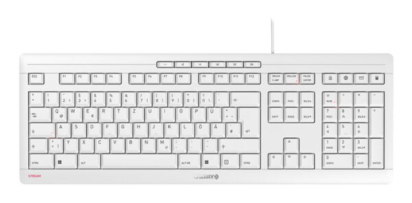 CHERRY STREAM toetsenbord Kantoor USB QWERTZ Duits Wit