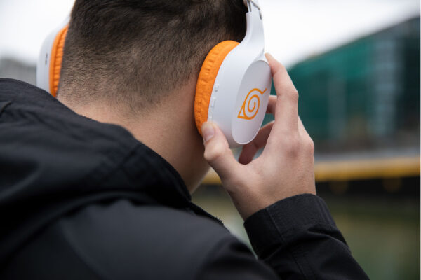 Konix Naruto KX BT HEADPHONES Headset Bedraad en draadloos Hoofdband Gamen Bluetooth Oranje, Wit - Afbeelding 6