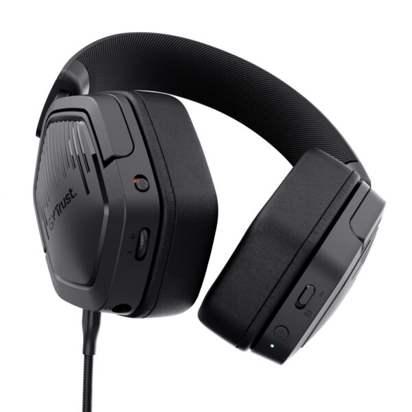 Trust GXT 493 Carus Headset Bedraad en draadloos Hoofdband, Helm Gamen USB Type-C / USB Type-A Bluetooth Zwart - Afbeelding 3