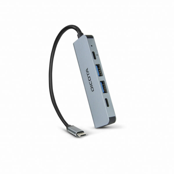 DICOTA D32060 interface hub USB Type-C Zilver - Afbeelding 3