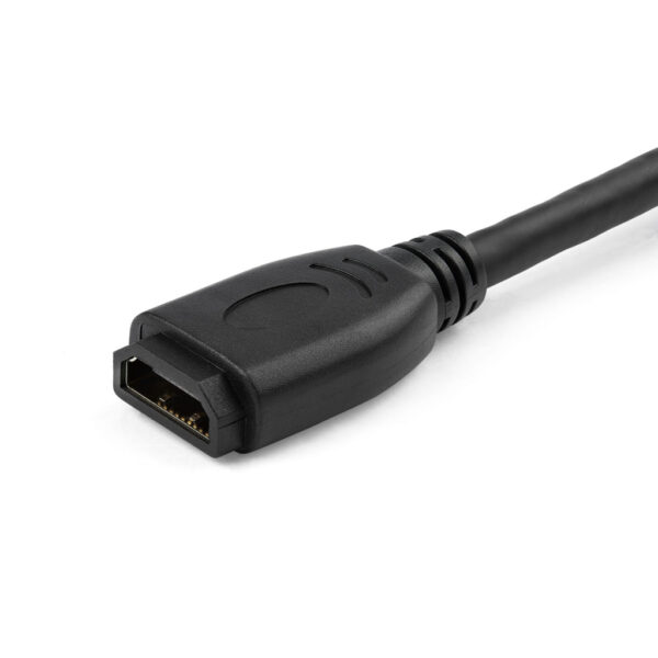 StarTech.com 15 cm High Speed HDMI port saver kabel 4K 60Hz - Afbeelding 3
