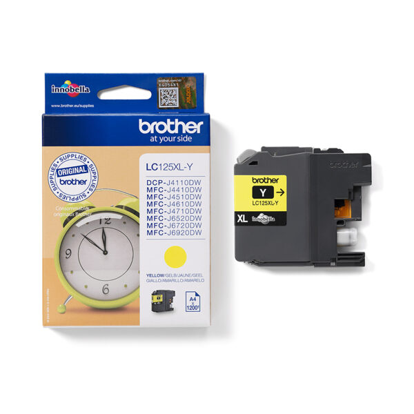 Brother LC-125XLY inktcartridge 1 stuk(s) Origineel Geel - Afbeelding 2