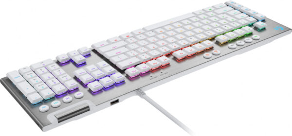 Logitech G 920-011357 toetsenbord Gamen USB QWERTY Scandinavisch Wit - Afbeelding 4