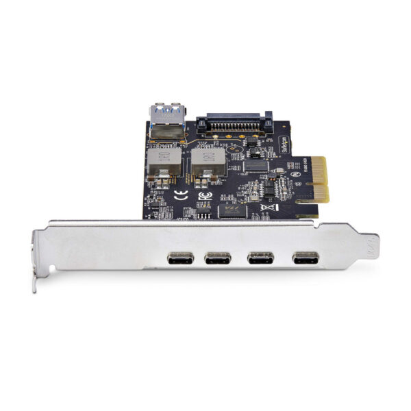 StarTech.com 5-Port USB PCIe Kaart, USB 3.2 10Gbps, PCI Express Kaart met 4x USB-C Poorten, 1x USB-A Interne Poort, USB PCIe Co - Afbeelding 3