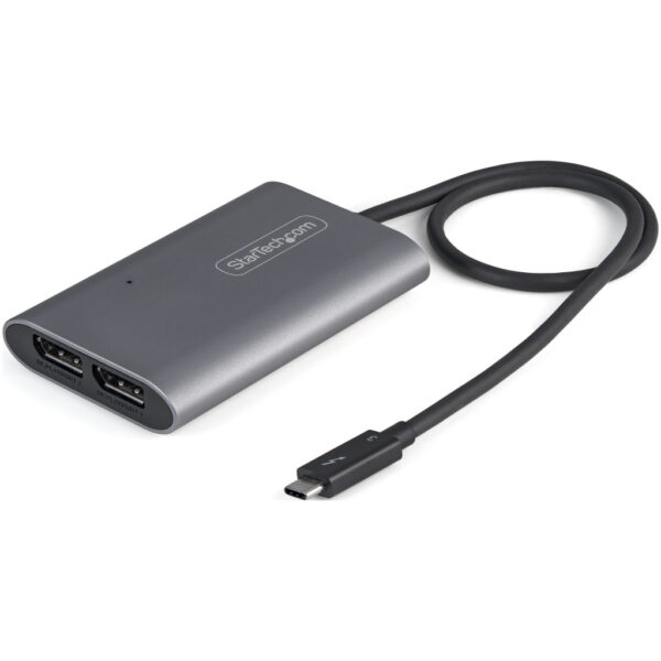 StarTech.com Thunderbolt 3 naar Dual DisplayPort Adapter DP 1.4 Dual 4K 60Hz of Single 8K/5K Thunderbolt 3 naar DP Adapter TB3 n