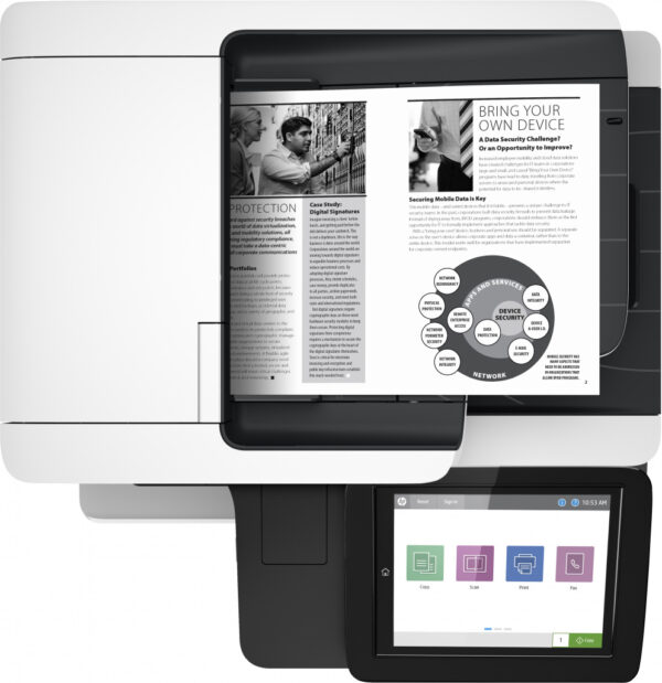 HP LaserJet Enterprise M528dn Draadloos Multifunction Zwart-wit Printer, Kopieerapparaat, scanner; dubbelzijdig - Afbeelding 2