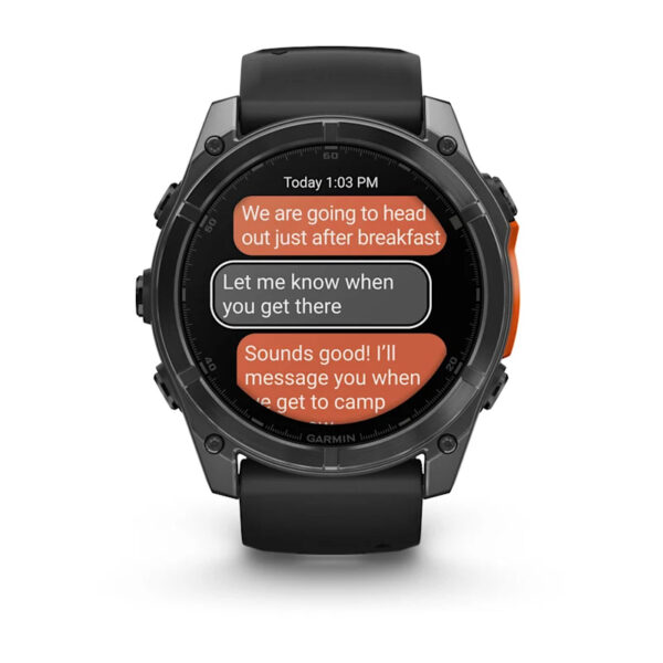 Garmin Fenix 8 3,56 cm (1.4") AMOLED 51 mm Digitaal 454 x 454 Pixels Touchscreen Grijs Wifi GPS - Afbeelding 11
