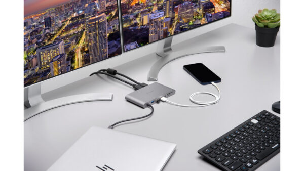 Kensington UH1440P USB-C 5Gbps Dual Video Driverless Mobile Dock – 85W Pass-Through Power – DP/HDMI/VGA - Afbeelding 8