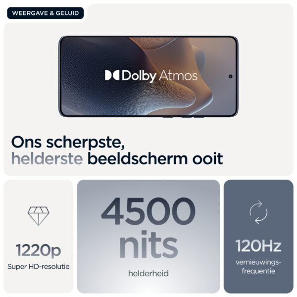 Motorola edge 60 fusion 16,9 cm (6.67") Dual SIM Android 15 5G USB Type-C 8 GB 256 GB 5200 mAh Grijs - Afbeelding 18