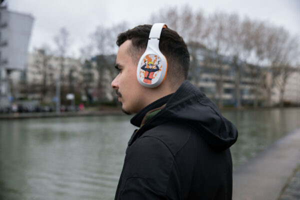 Konix Naruto KX BT HEADPHONES Headset Bedraad en draadloos Hoofdband Gamen Bluetooth Oranje, Wit - Afbeelding 9