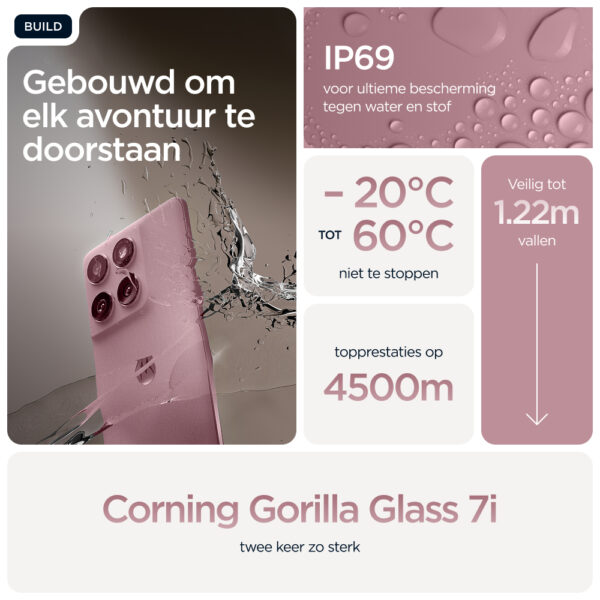 Motorola edge 60 fusion 16,9 cm (6.67") Dual SIM Android 15 5G USB Type-C 8 GB 256 GB 5200 mAh Roze - Afbeelding 17