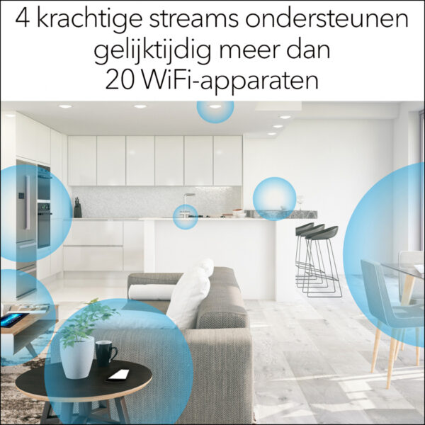 NETGEAR AX1800 4-Stream WiFi 6 Mesh Extender (EAX15) - Afbeelding 9