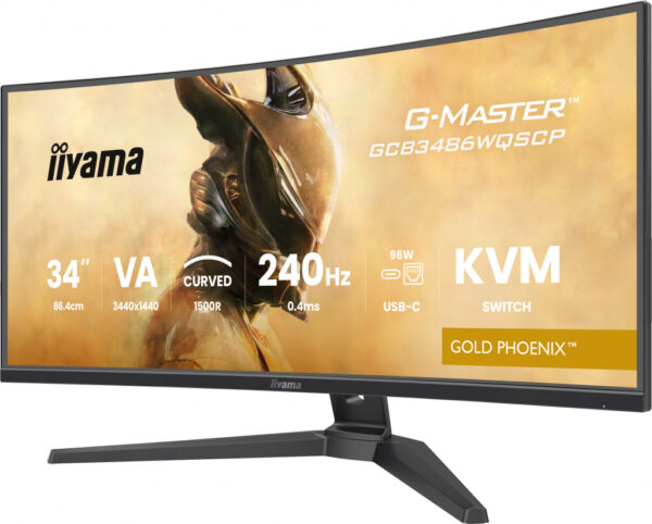 iiyama G-MASTER GCB3486WQSCP-B1 computer monitor 86,4 cm (34") 1440 x 3440 Pixels 4K Ultra HD Zwart - Afbeelding 9