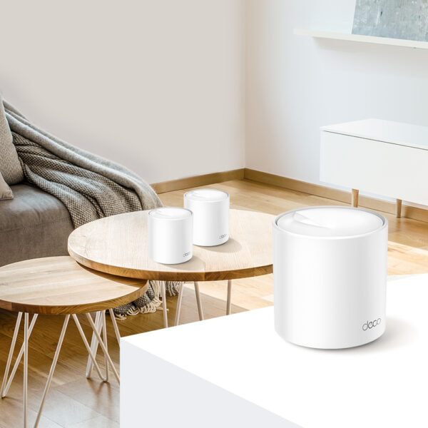 TP-Link Deco X60 Dual-band (2.4 GHz / 5 GHz) Wi-Fi 6 (802.11ax) Wit 2 Intern - Afbeelding 3