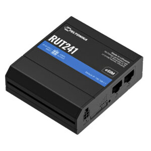 Teltonika RUT241 eSIM | Industrieller 4G-LTE-Router | Cat 4, 2x RJ45 100Mb/s, eSIM Router voor mobiele netwerken