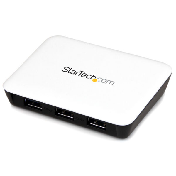 StarTech.com USB 3.0 naar gigabit Ethernet NIC netwerkadapter met 3-poorts hub - wit
