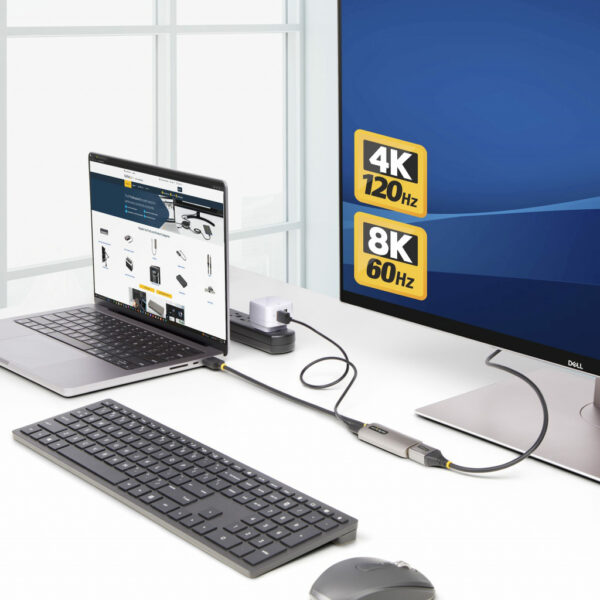 StarTech.com 30cm HDMI naar DisplayPort Adapter Kabel, 8K 60Hz, Actieve HDMI 2.1 naar DP 1.4 Video Converter, HDCP 1.4/2.1/2.2/ - Afbeelding 6